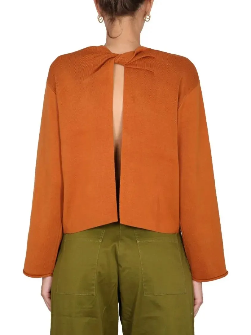 Proenza Schouler - Silk Blend Knit Top - Größe S - orange – Bild 3
