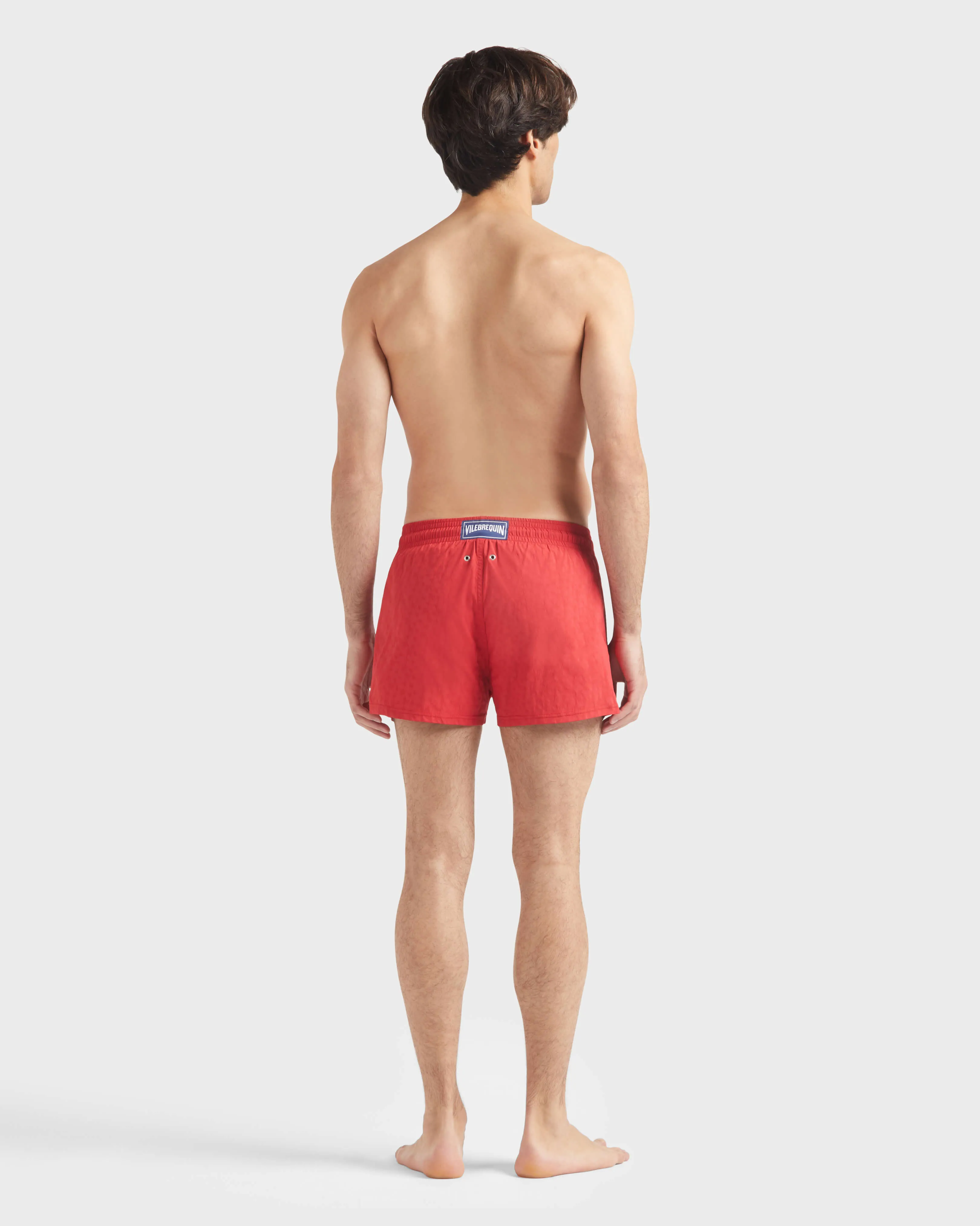 Vilebrequin - Kurze Jacquard Turtles Badeshorts Für Herren - Bademode - Manta - Rot - Größe XXXL – Bild 4