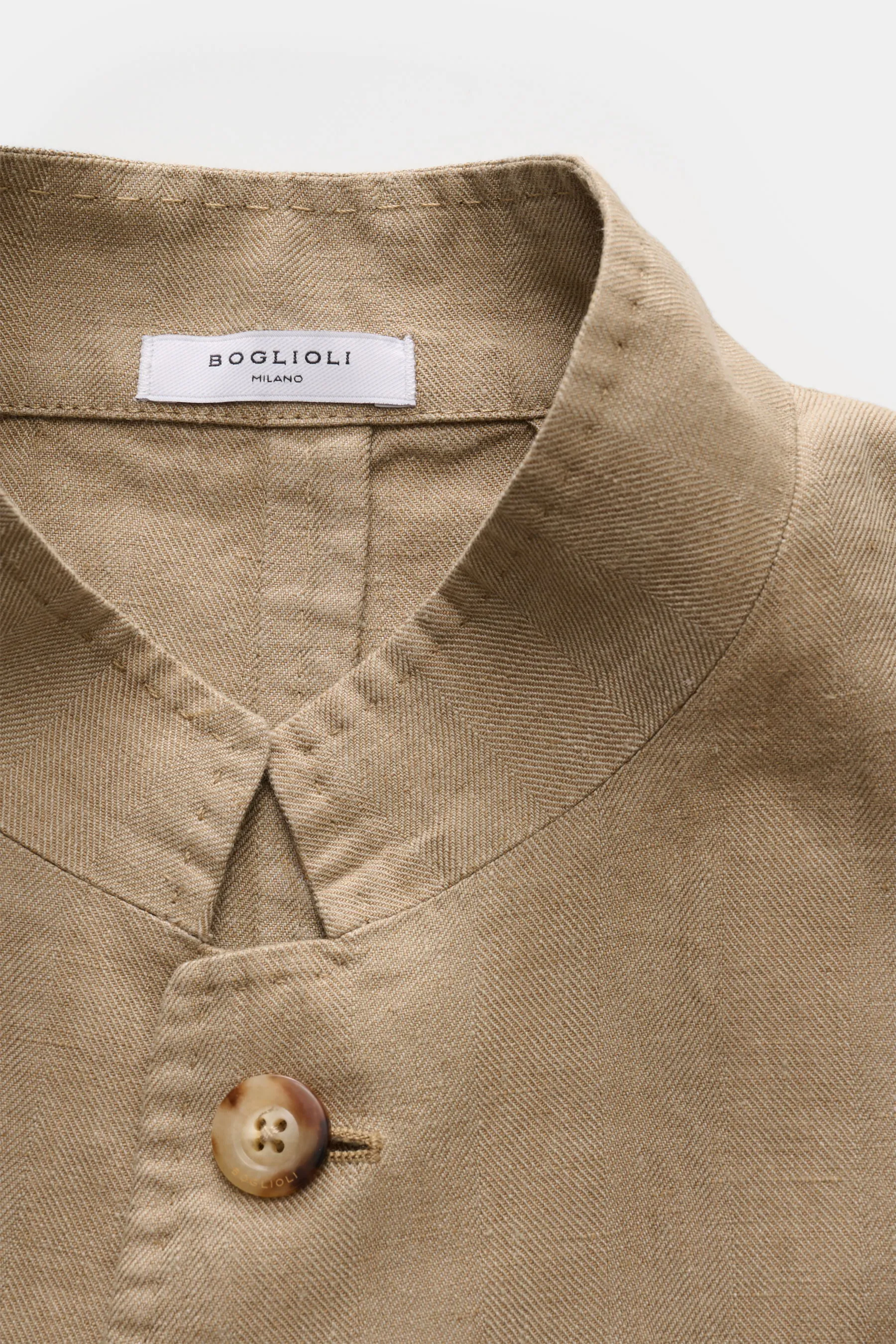 Boglioli - Herren - Leinensakko taupe – Bild 2