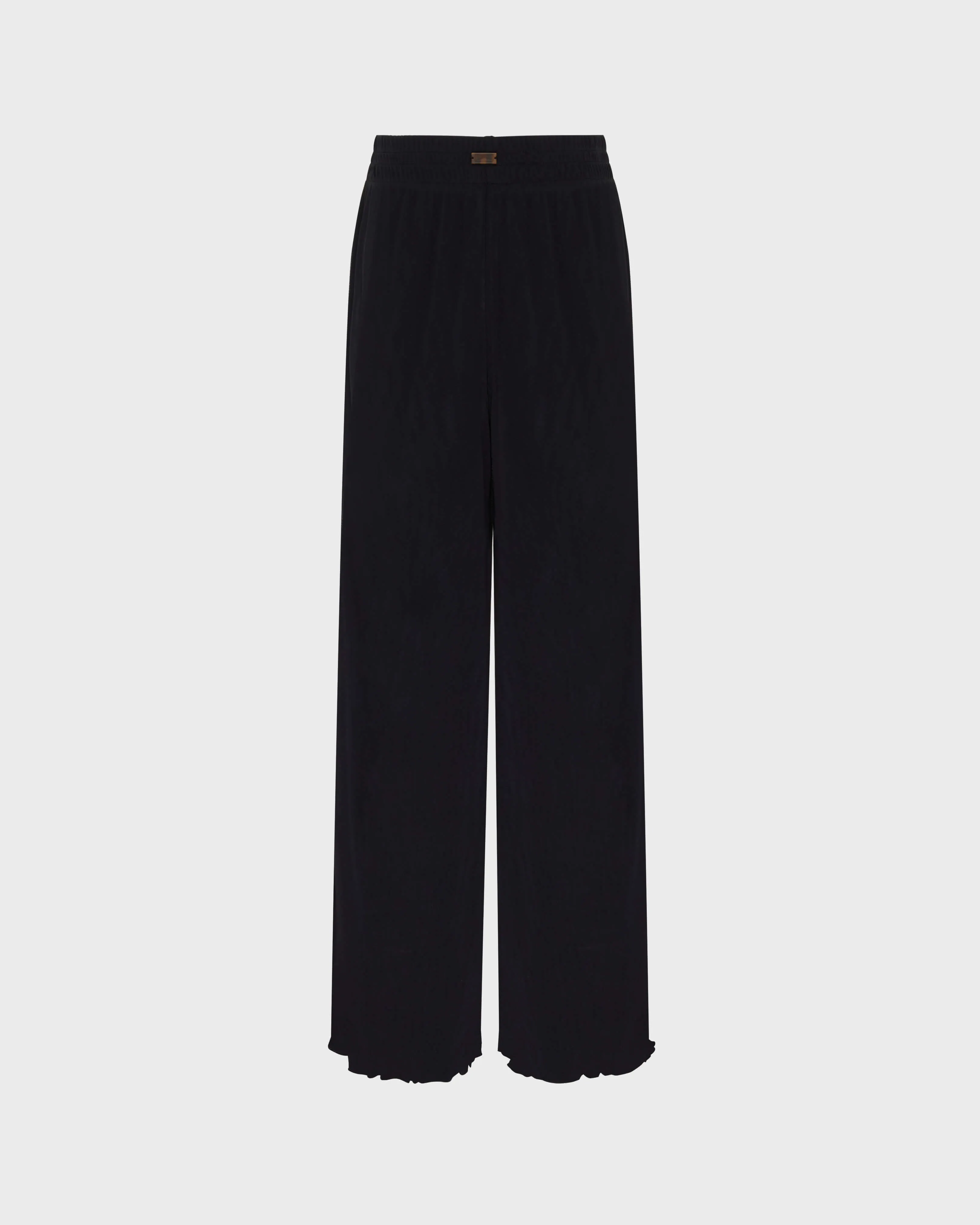 Vilebrequin - Solid Tüllhose Mit Weitem Bein Für Damen - Hose - Line - Schwarz - Größe XS – Bild 2