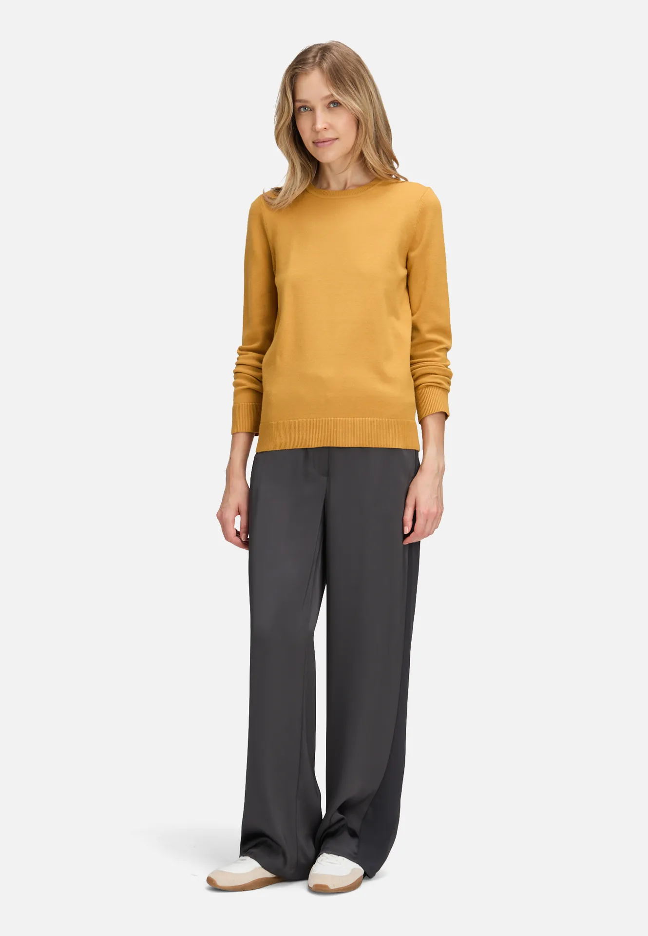 Basic-Strickpullover mit Rundhalsausschnitt – Bild 2