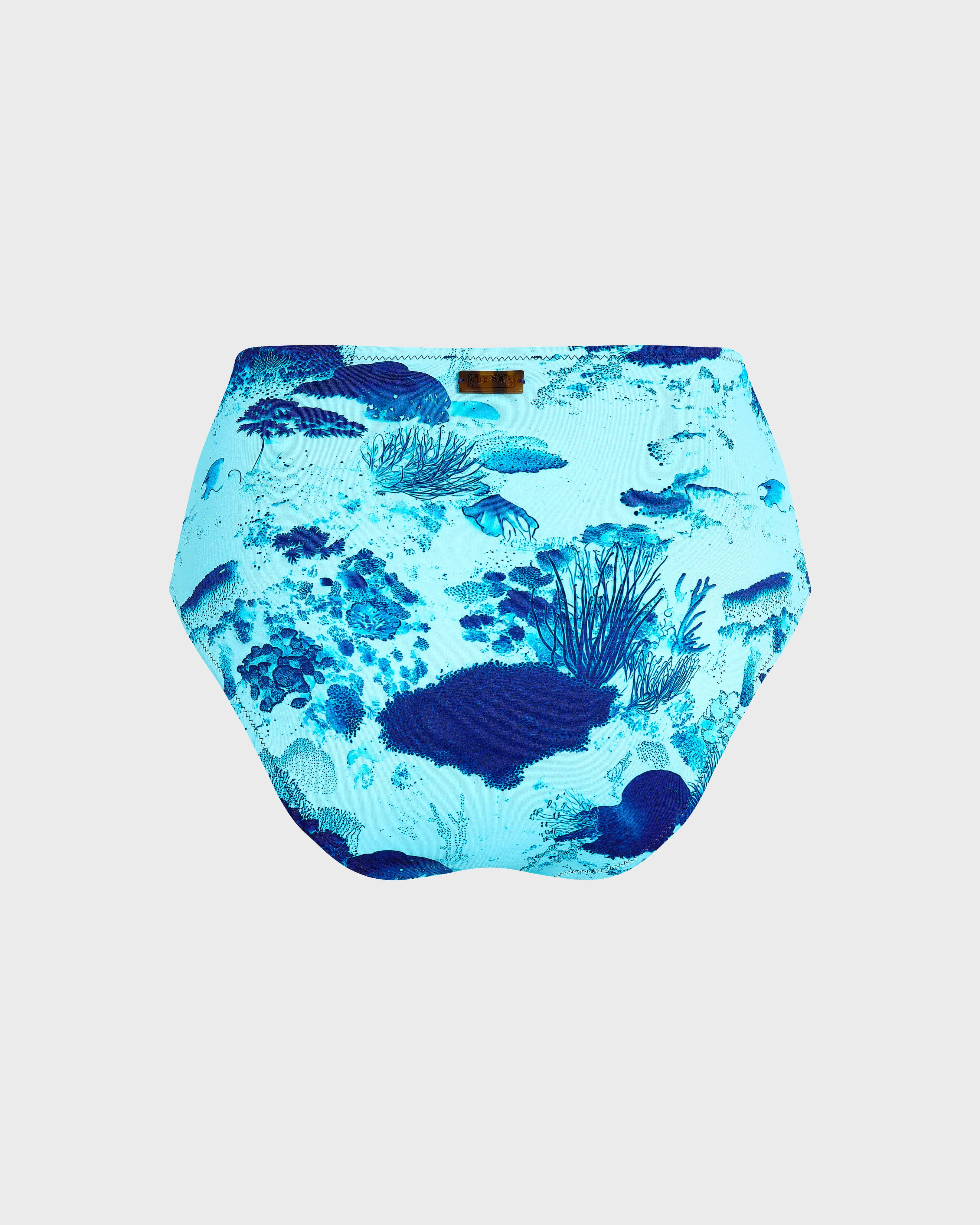 Vilebrequin - Coral Reef Bikinihose Mit Hohem Bund Für Damen - Bademode - Frosty - Blau - Größe S – Bild 2