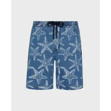 Vilebrequin - Bermudashorts Aus Leichtem Denim Mit Starfish-print Für Herren - Bermuda - Levant - Blau - Größe 30 Vilebrequin - Bermudashorts Aus Leichtem Denim Mit Starfish-print Für Herren - Bermuda - Levant - Blau - Größe 30