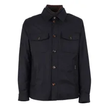 Moorer - Navy Blue Wool-Blend Jacket With Flap Patch Pocket - Größe 50 - blau Moorer - Navy Blue Wool-Blend Jacket With Flap Patch Pocket - Größe 50 - blau