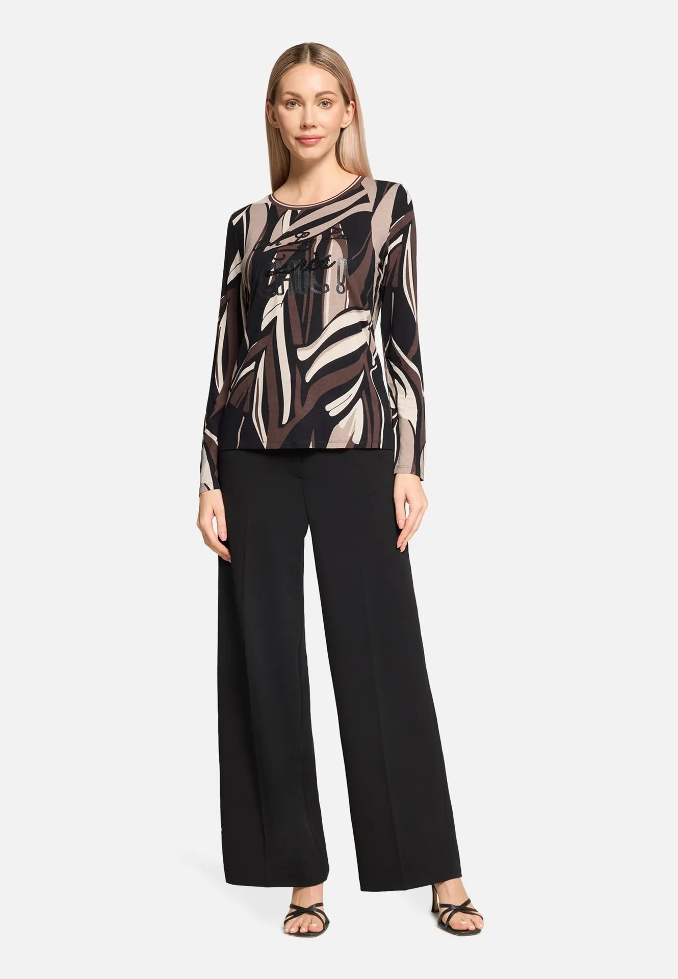 Basic Shirt mit Rippbündchen – Bild 2