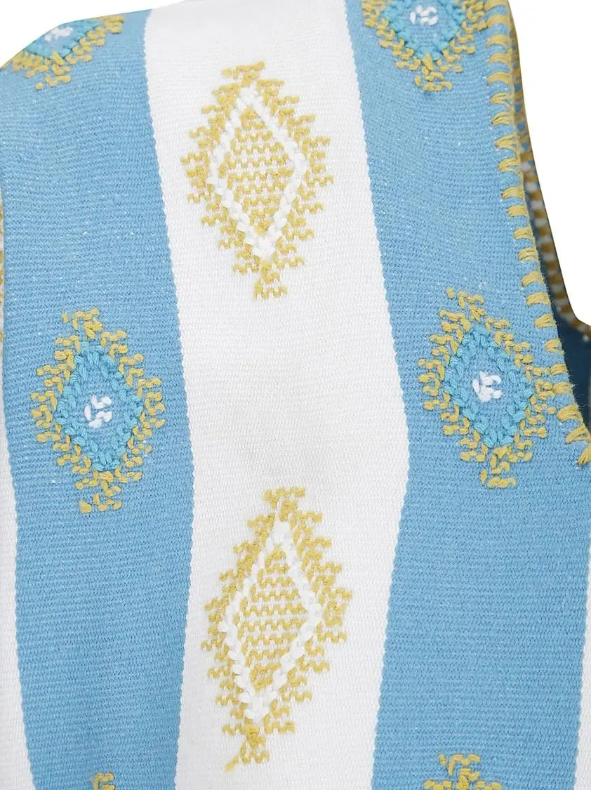 Tandem - Handmade Cotton Kaftan With Intricate Embroidery - Größe ONE SIZE - bunt – Bild 2