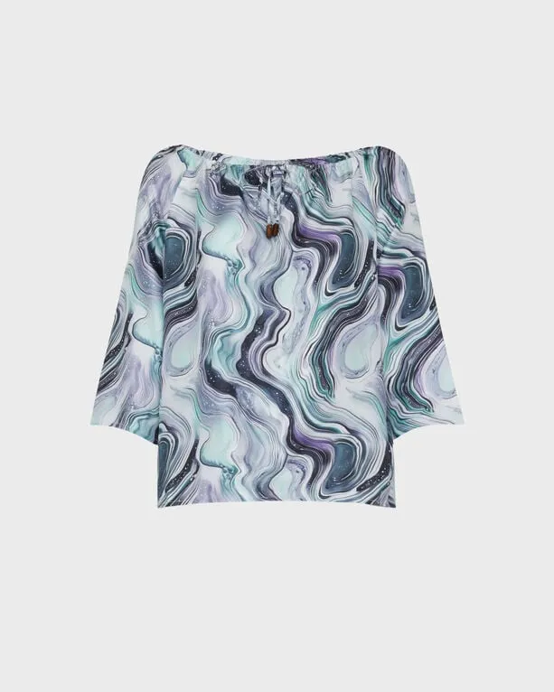 Vilebrequin - Marble Seidenhemd Für Damen - Hemd - Lamya - Weiss - Größe L Vilebrequin - Marble Seidenhemd Für Damen - Hemd - Lamya - Weiss - Größe L