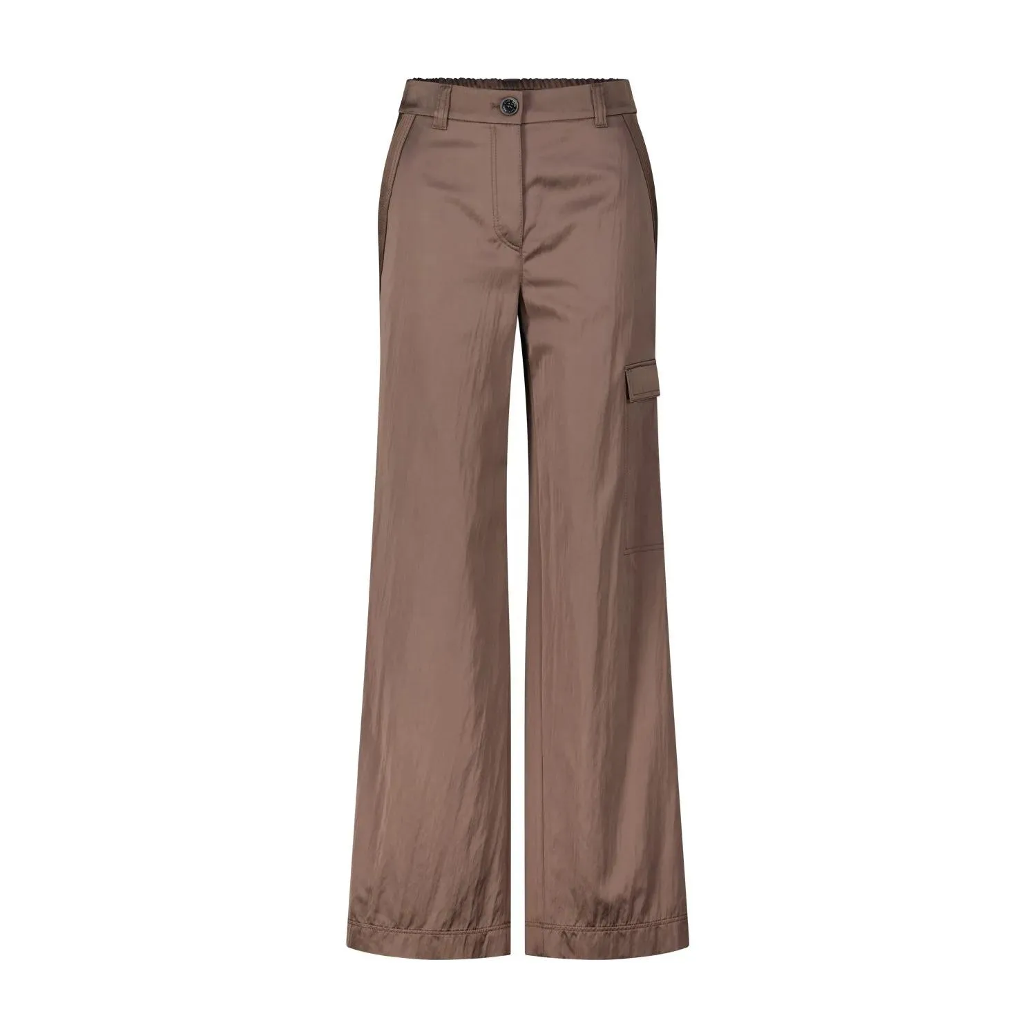 Marc Cain - Puddle Pants in glänzender Optik - Größe 44 - braun Marc Cain - Puddle Pants in glänzender Optik - Größe 44 - braun