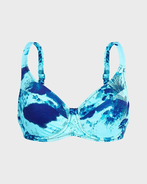 Vilebrequin - Coral Reef Bikinioberteil Mit Bügel Für Damen - Bademode - Leona - Blau - Größe S Vilebrequin - Coral Reef Bikinioberteil Mit Bügel Für Damen - Bademode - Leona - Blau - Größe S