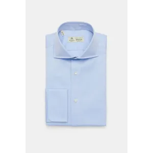 Borrelli - Herren - Business Hemd %27Nando%27 Haifisch-Kragen hellblau Borrelli - Herren - Business Hemd %27Nando%27 Haifisch-Kragen hellblau