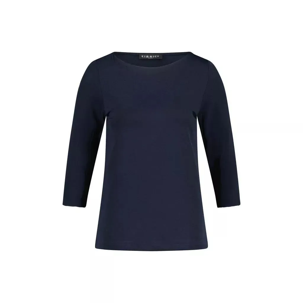 Kimmich Trikot - Shirt aus Viskose-Crêpe - Größe XS - blau Kimmich Trikot - Shirt aus Viskose-Crêpe - Größe XS - blau