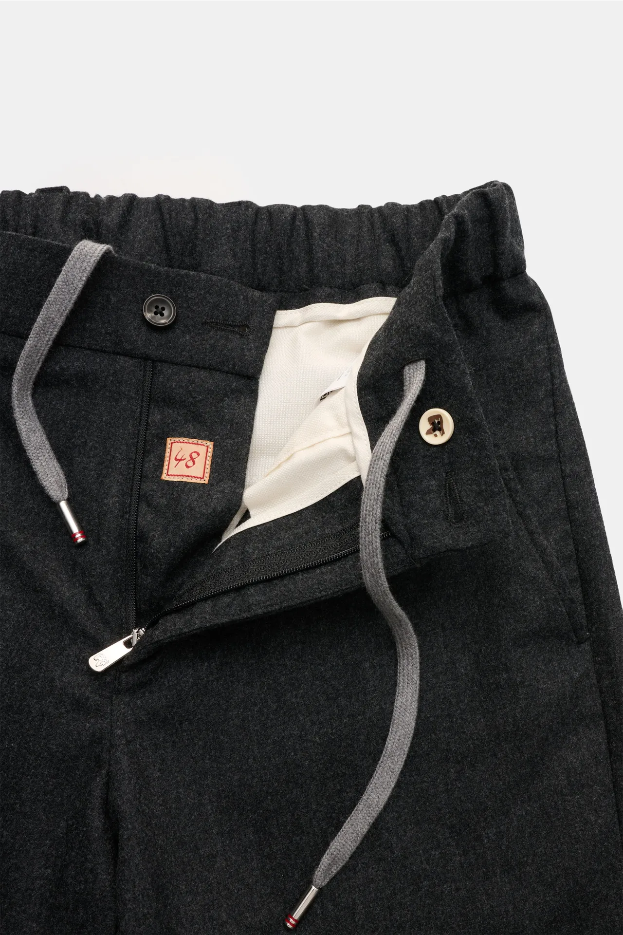 Marco Pescarolo - Herren - Woll-Jogpants 'Manu' anthrazit meliert – Bild 4