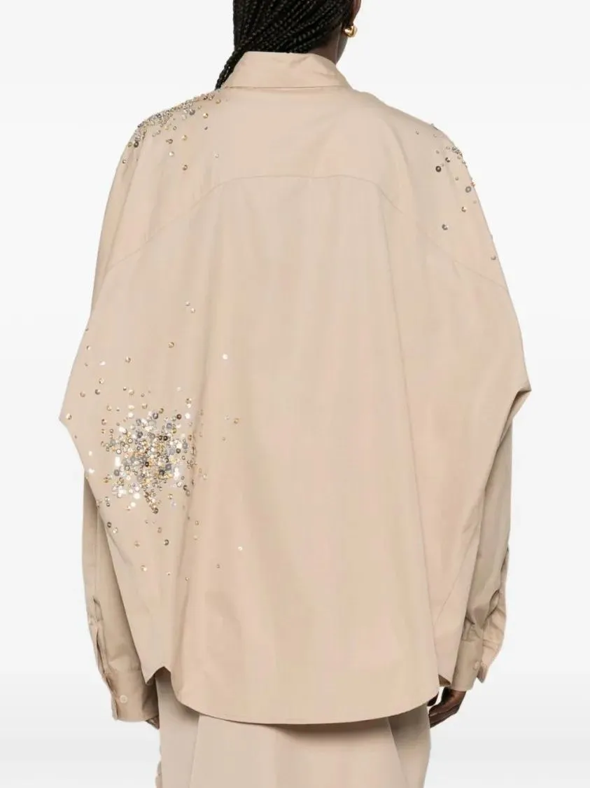 Dries Van Noten - Boxy Cotton Shirt - Größe S - beige – Bild 2