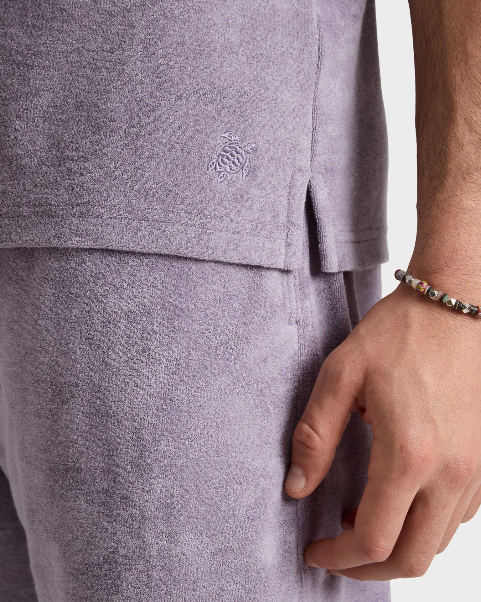 Vilebrequin - Solid Bowling-hemd Aus Frottee Für Herren - Hemd - Charli - Violett - Größe XXL – Bild 5