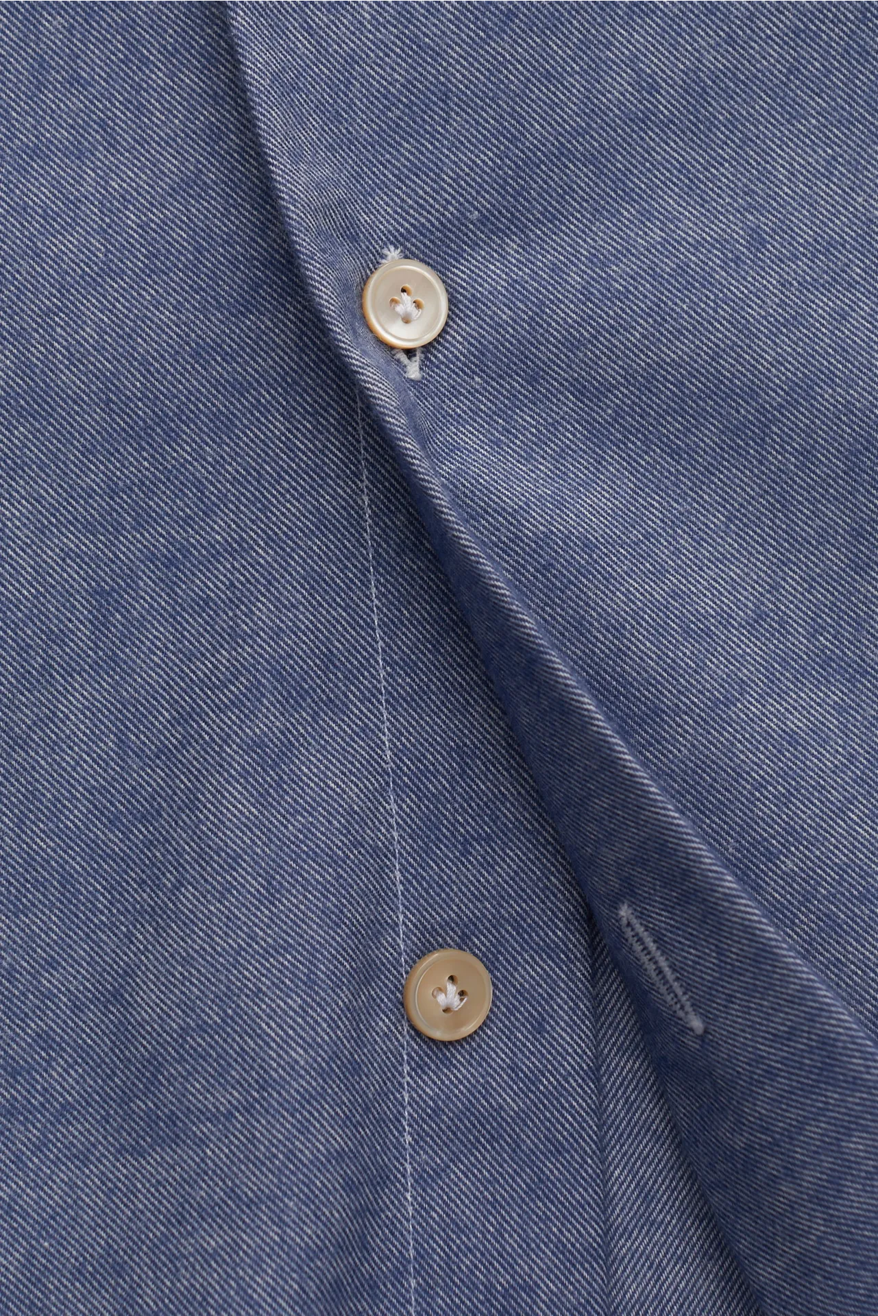 Gherardi - Herren - Casual Hemd Haifisch-Kragen graublau meliert – Bild 5