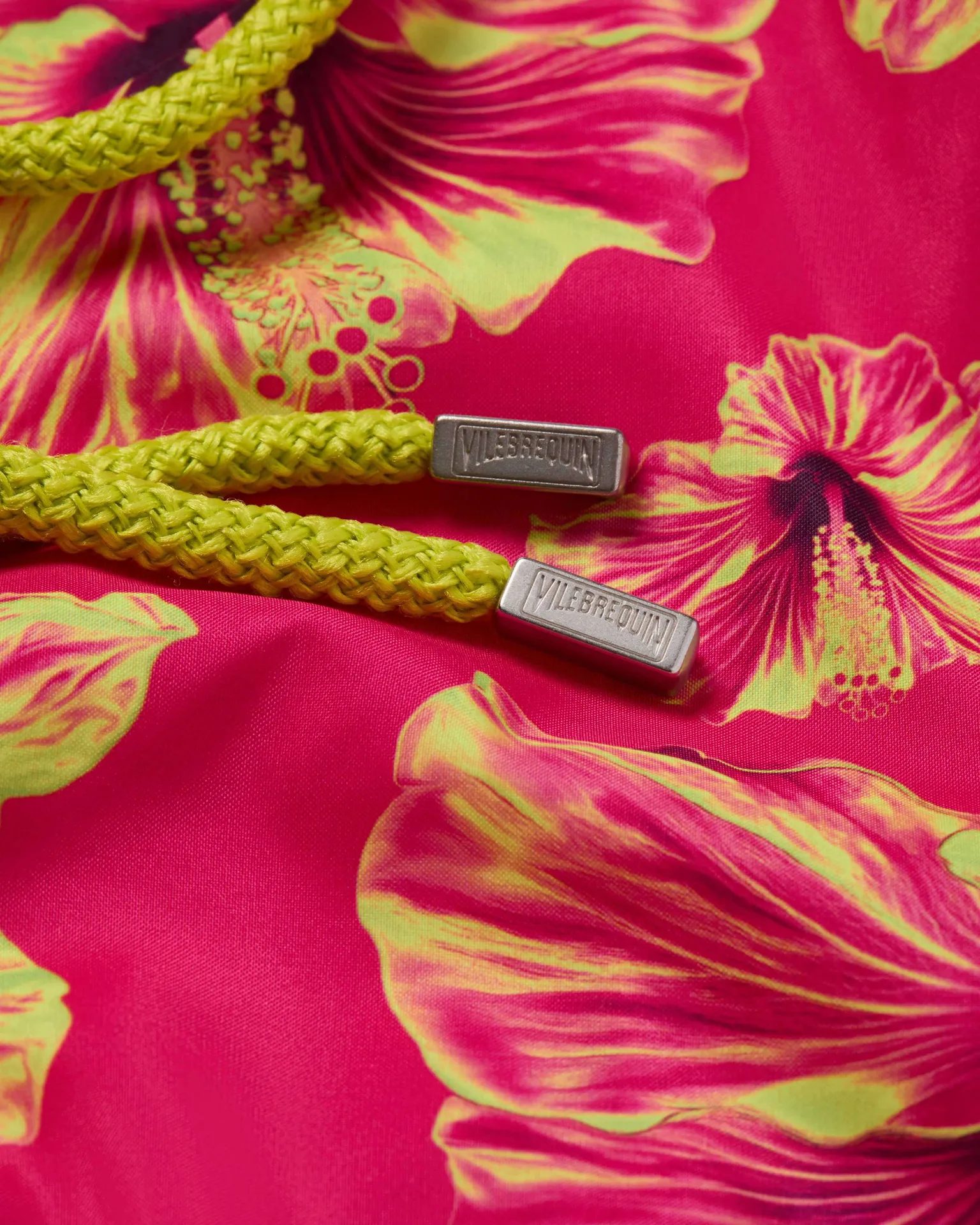 Vilebrequin - Ultraleichte Und Verstaubare Macro Hibiscus Badeshorts Für Herren - Bademode - Mahina - Rosa - Größe S – Bild 5