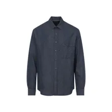 Canali - Cotton Blend Casual Shirt - Größe XL - blau Canali - Cotton Blend Casual Shirt - Größe XL - blau