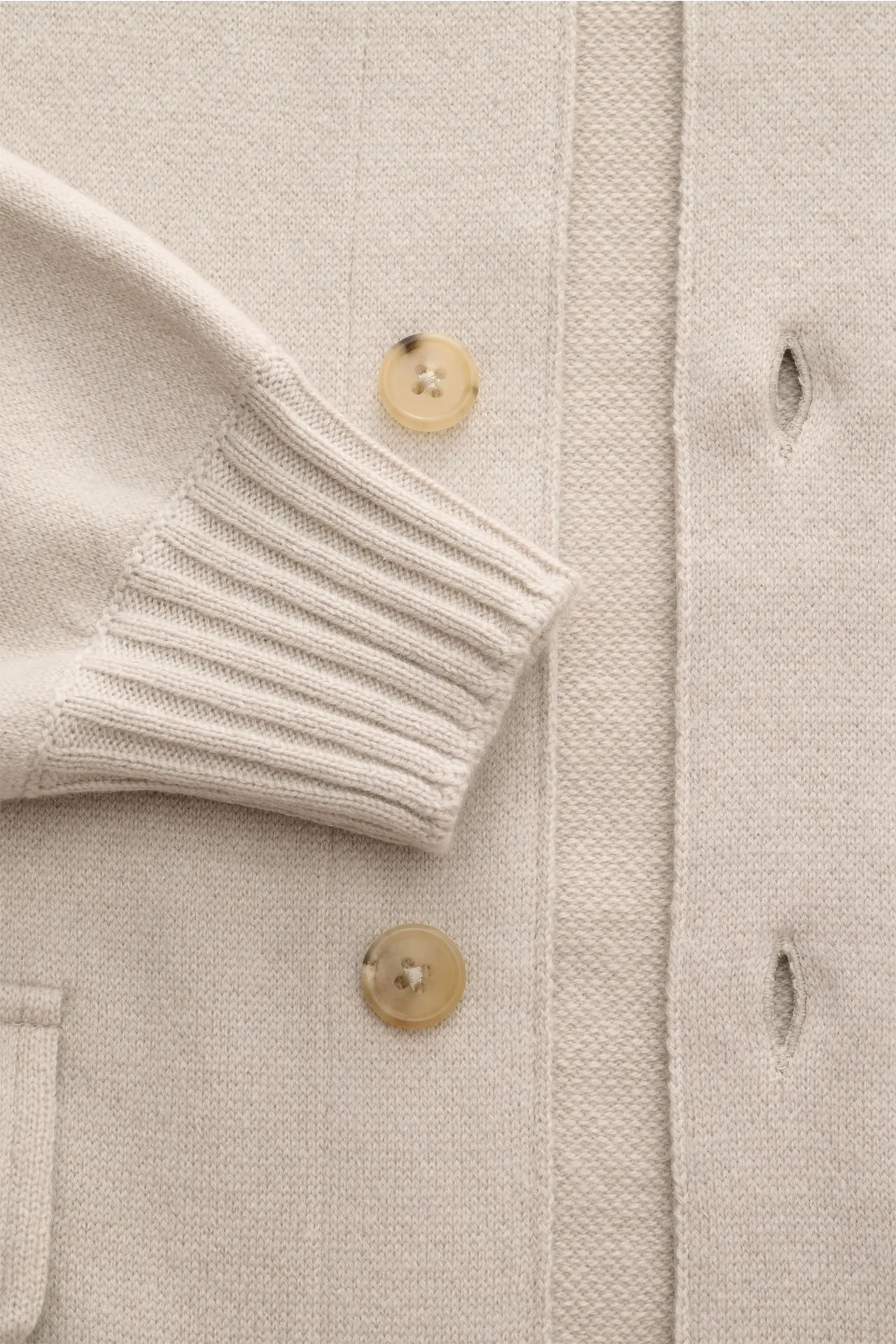 Fioroni - Herren - Cashmere Cardigan beige – Bild 3