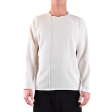 Isabel Benenato - Relaxed Fit White Knitwear With Asymmetrical Seams - Größe L - weiß Isabel Benenato - Relaxed Fit White Knitwear With Asymmetrical Seams - Größe L - weiß