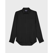 Vilebrequin - Einfarbiges Hemd Aus Leinen Für Herren - Hemd - Caroubis - Schwarz - Größe 6XL Vilebrequin - Einfarbiges Hemd Aus Leinen Für Herren - Hemd - Caroubis - Schwarz - Größe 6XL