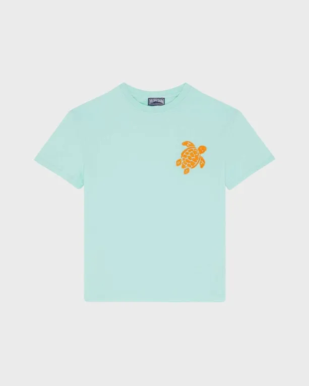 Vilebrequin - T-shirt Aus Bio-baumwolle Mit Aufgestickter Schildkröte Für Jungen - T-shirt - Gabin - Grün - Größe 10 Vilebrequin - T-shirt Aus Bio-baumwolle Mit Aufgestickter Schildkröte Für Jungen - T-shirt - Gabin - Grün - Größe 10