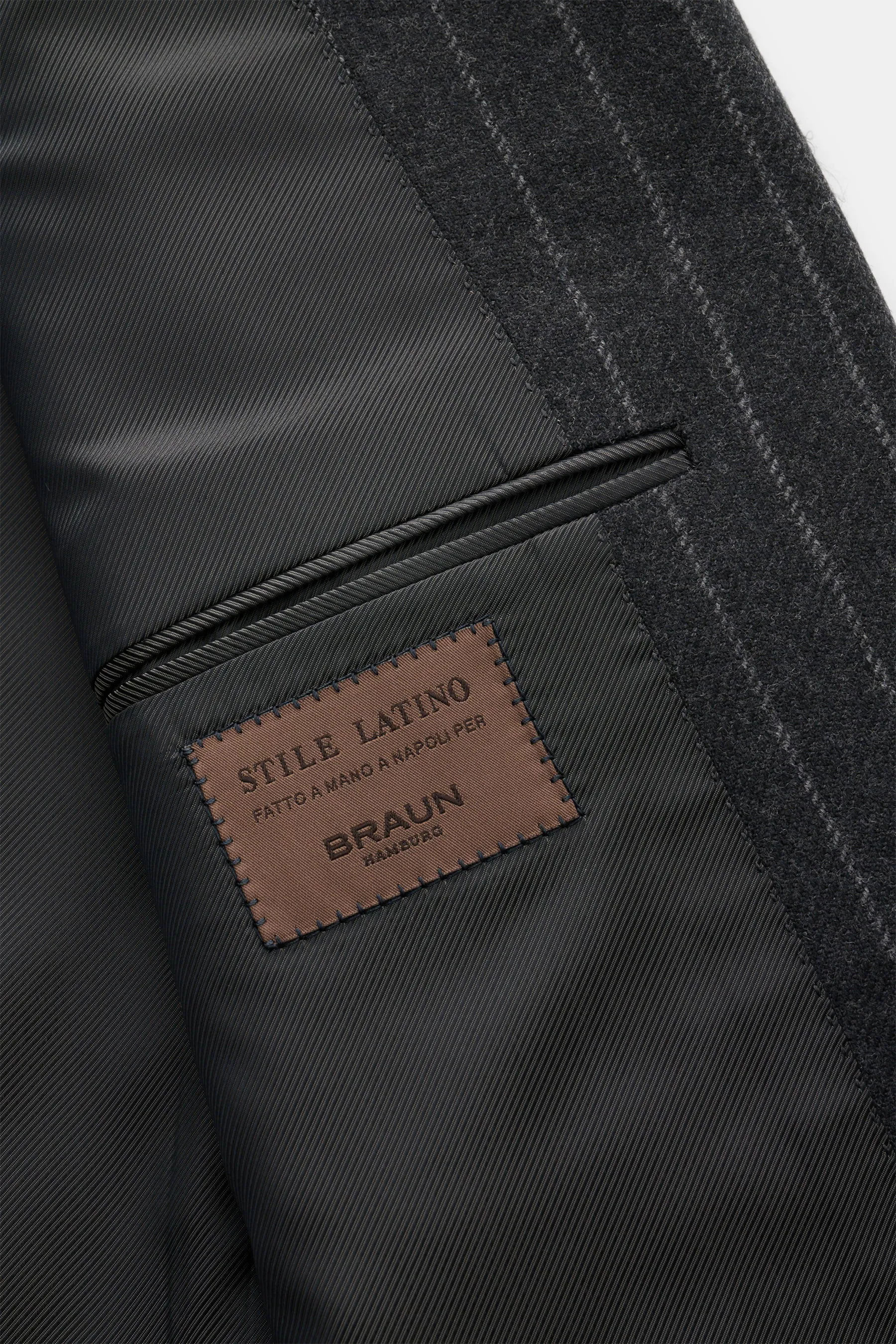 Stile Latino - Herren - Anzug 'Vincenzo' anthrazit/grau gestreift – Bild 3