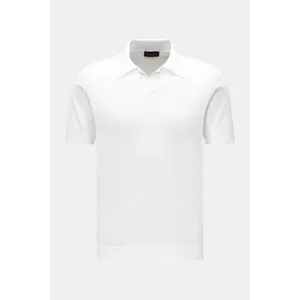 Roberto Collina - Herren - Kurzarm-Strickpolo weiß Roberto Collina - Herren - Kurzarm-Strickpolo weiß