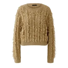 Oui - Pullover - Größe 42 DAMEN - braun Oui - Pullover - Größe 42 DAMEN - braun