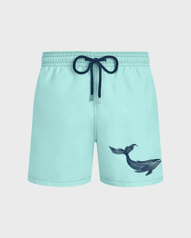 Vilebrequin - Whale Badeshorts Mit Stickerei Für Herren - Bademode - Motu - Blau - Größe M Vilebrequin - Whale Badeshorts Mit Stickerei Für Herren - Bademode - Motu - Blau - Größe M