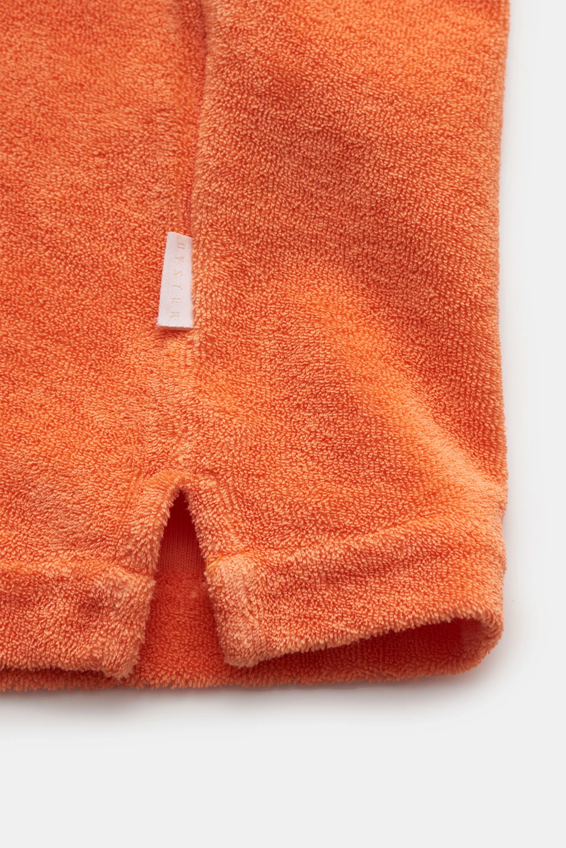 04651/ A trip in a bag - Herren - Frottee-Kurzarmhemd 'Terry Shirt' Kubanischer Kragen orange – Bild 4