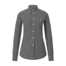 Polo Ralph Lauren - Gestreifte Hemdbluse - Größe XS - schwarz Polo Ralph Lauren - Gestreifte Hemdbluse - Größe XS - schwarz