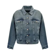 MM6 Maison Margiela - Cut-Out Denim Jacket - Größe 38 - blau MM6 Maison Margiela - Cut-Out Denim Jacket - Größe 38 - blau
