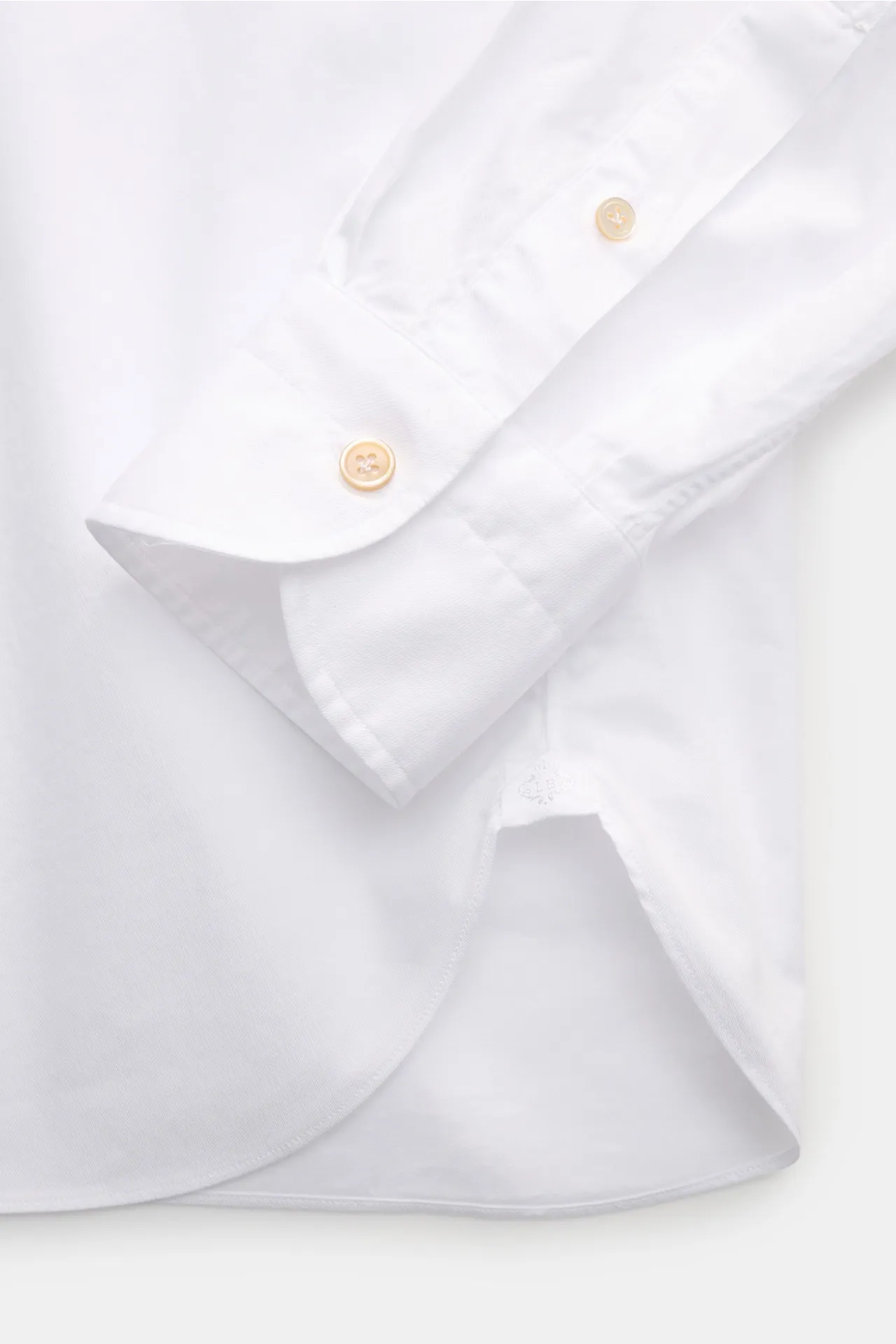 Borrelli - Herren - Casual Hemd 'Ettore' Haifisch-Kragen weiß – Bild 3