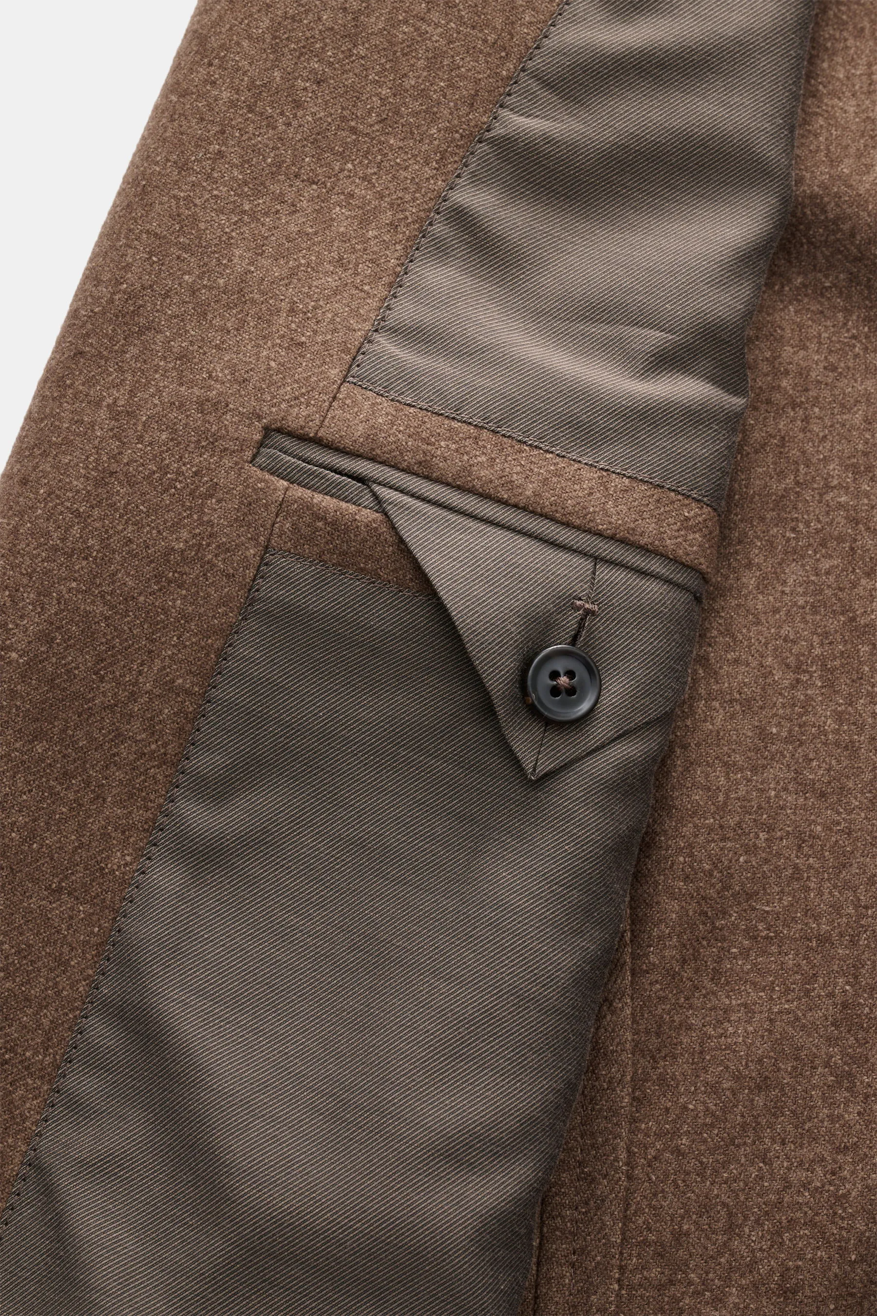 Zegna - Herren - Jacke braun meliert – Bild 5