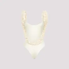 La Reveche - Ivory Amira One-Piece Swimsuit - Größe L - beige La Reveche - Ivory Amira One-Piece Swimsuit - Größe L - beige