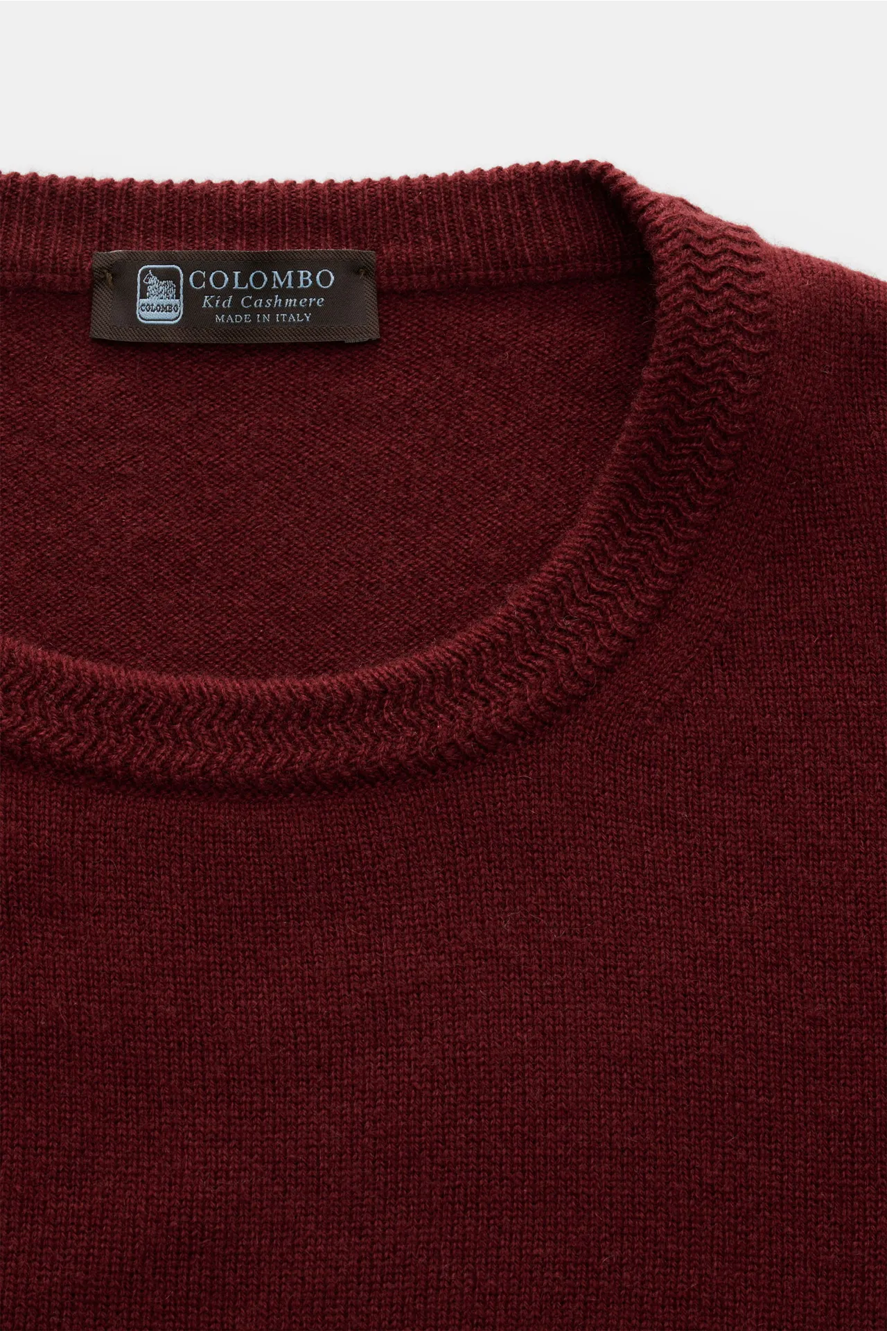 Colombo - Herren - Cashmere Rundhalspullover bordeaux – Bild 2