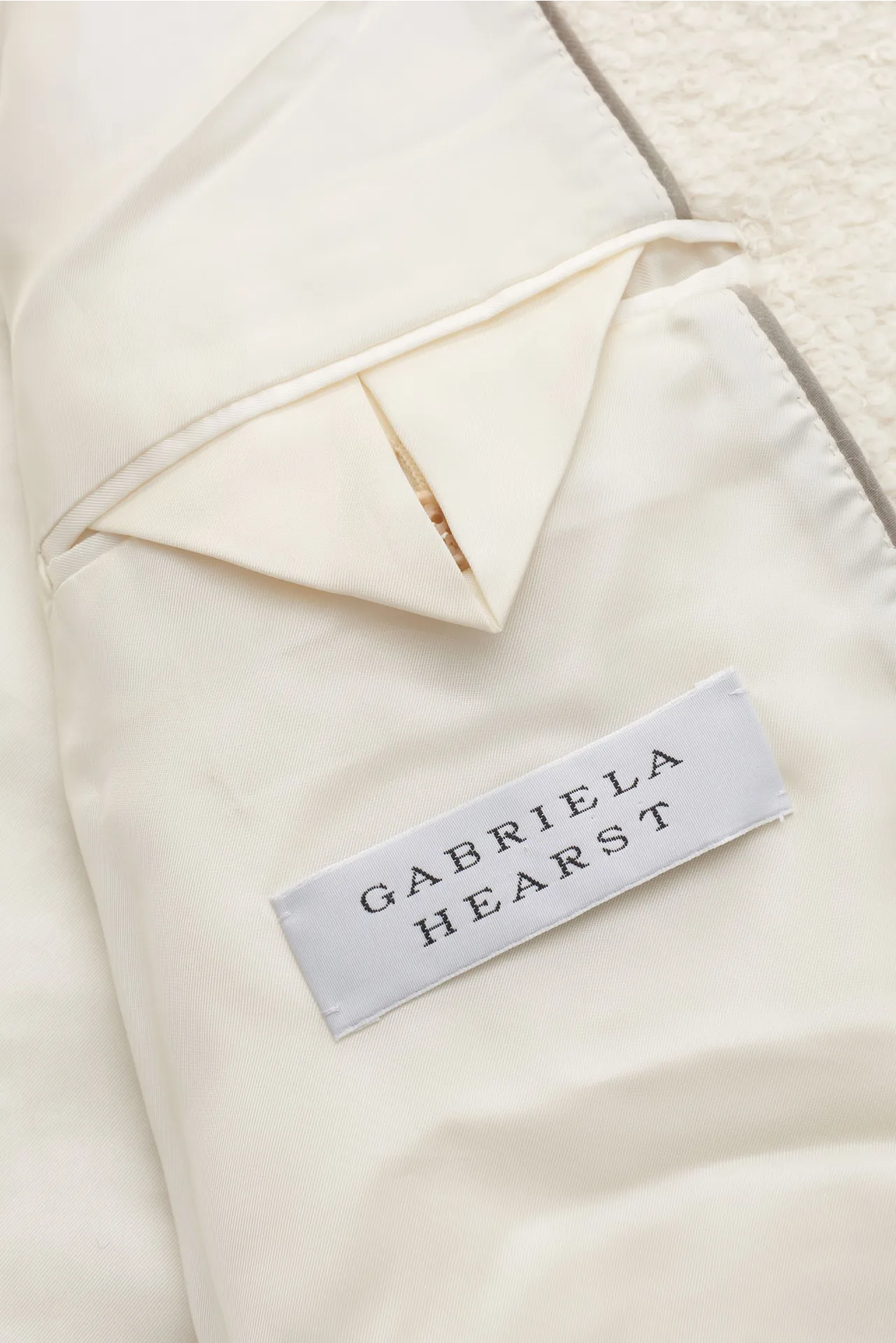 Gabriela Hearst - Herren - Bouclé-Mantel 'Paddington' creme – Bild 5