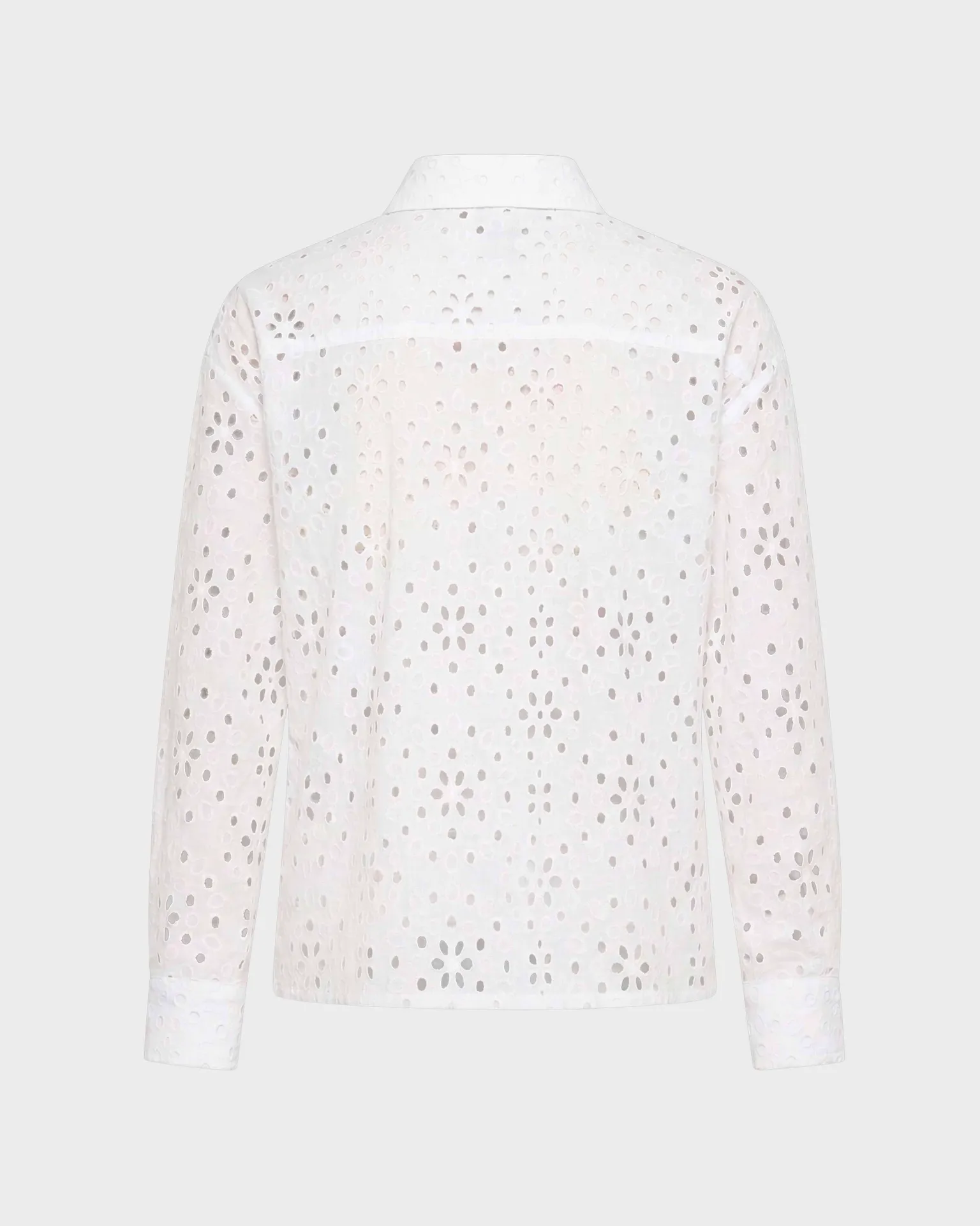 Vilebrequin - Damen Hemdbluse Mit Floraler Lochstickerei - Hemd - Frankie - Weiss - Größe L – Bild 2