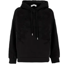 Ermanno Firenze - Black Hooded Sweatshirt - Größe 42 - schwarz Ermanno Firenze - Black Hooded Sweatshirt - Größe 42 - schwarz