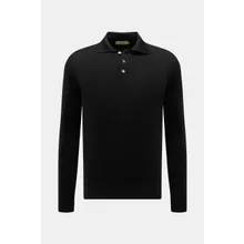 Aurélien - Herren - Merino Strickpolo schwarz Aurélien - Herren - Merino Strickpolo schwarz