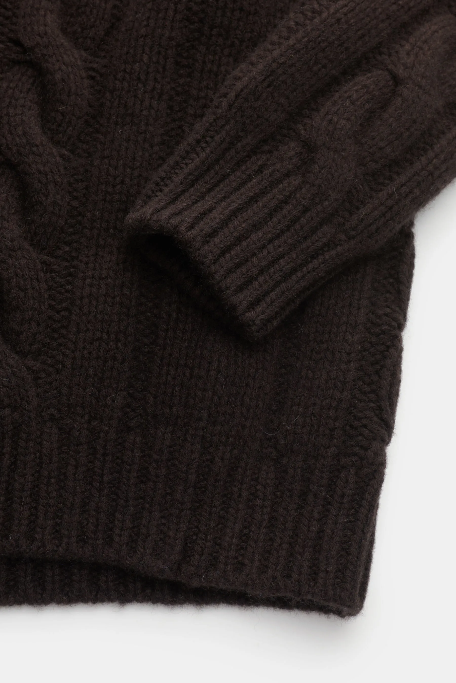 von Braun - Herren - Cashmere Troyer dunkelbraun – Bild 3