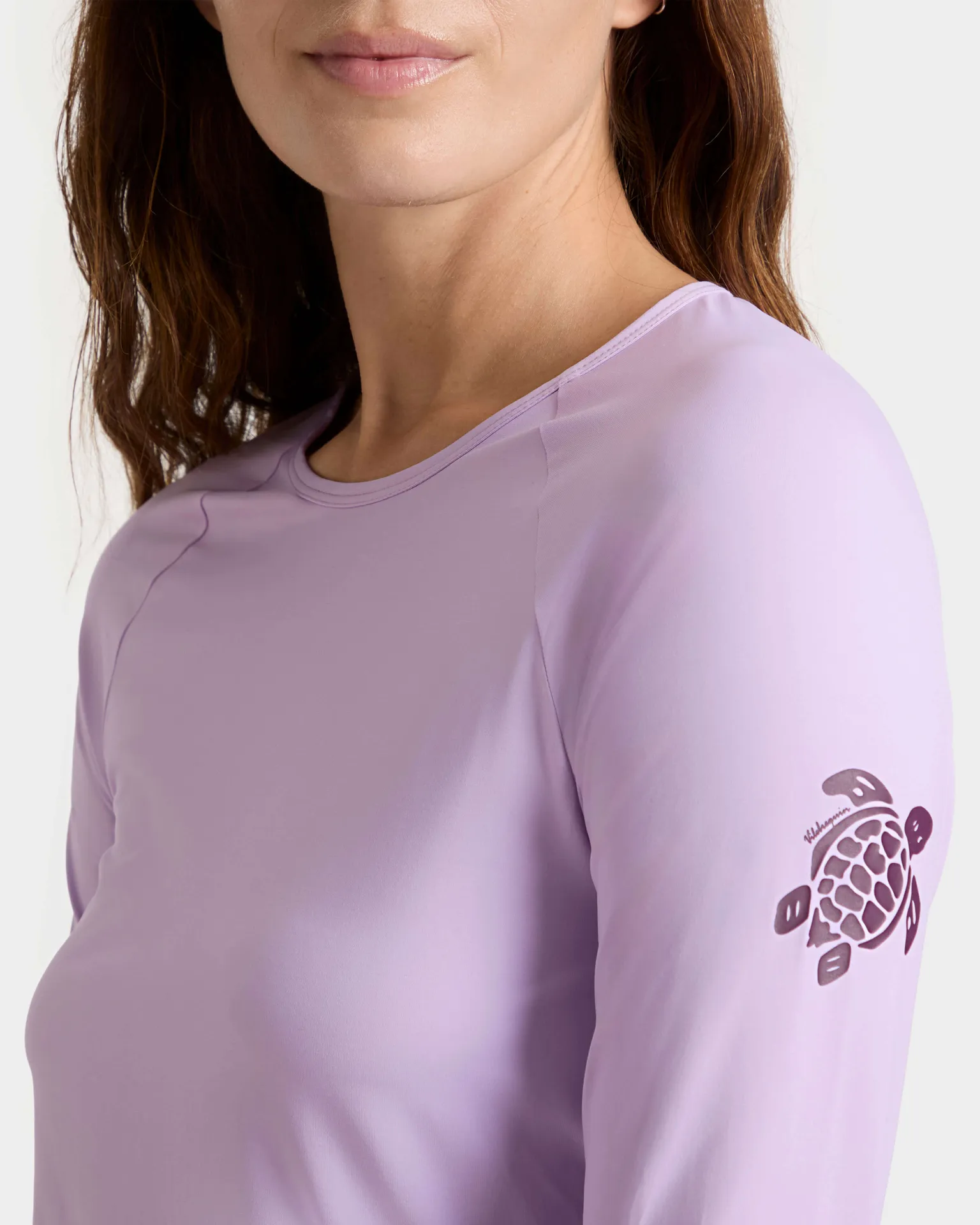 Vilebrequin - Langärmeliger Top Solid Rashguard Für Damen - Rashguard - Fly-out - Violett - Größe L – Bild 5