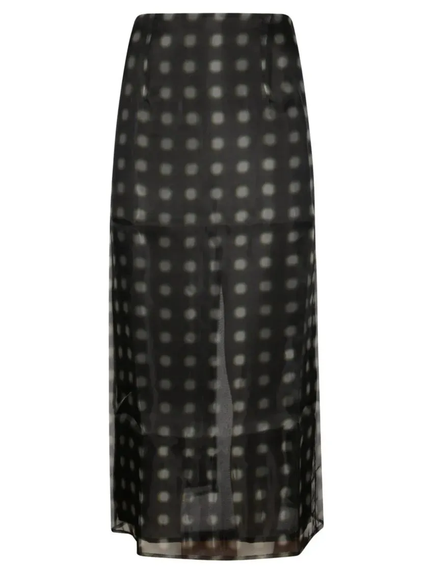 16Arlington - Semi-Transparent Design Midi Skirt - Größe 10 - grün 16Arlington - Semi-Transparent Design Midi Skirt - Größe 10 - grün