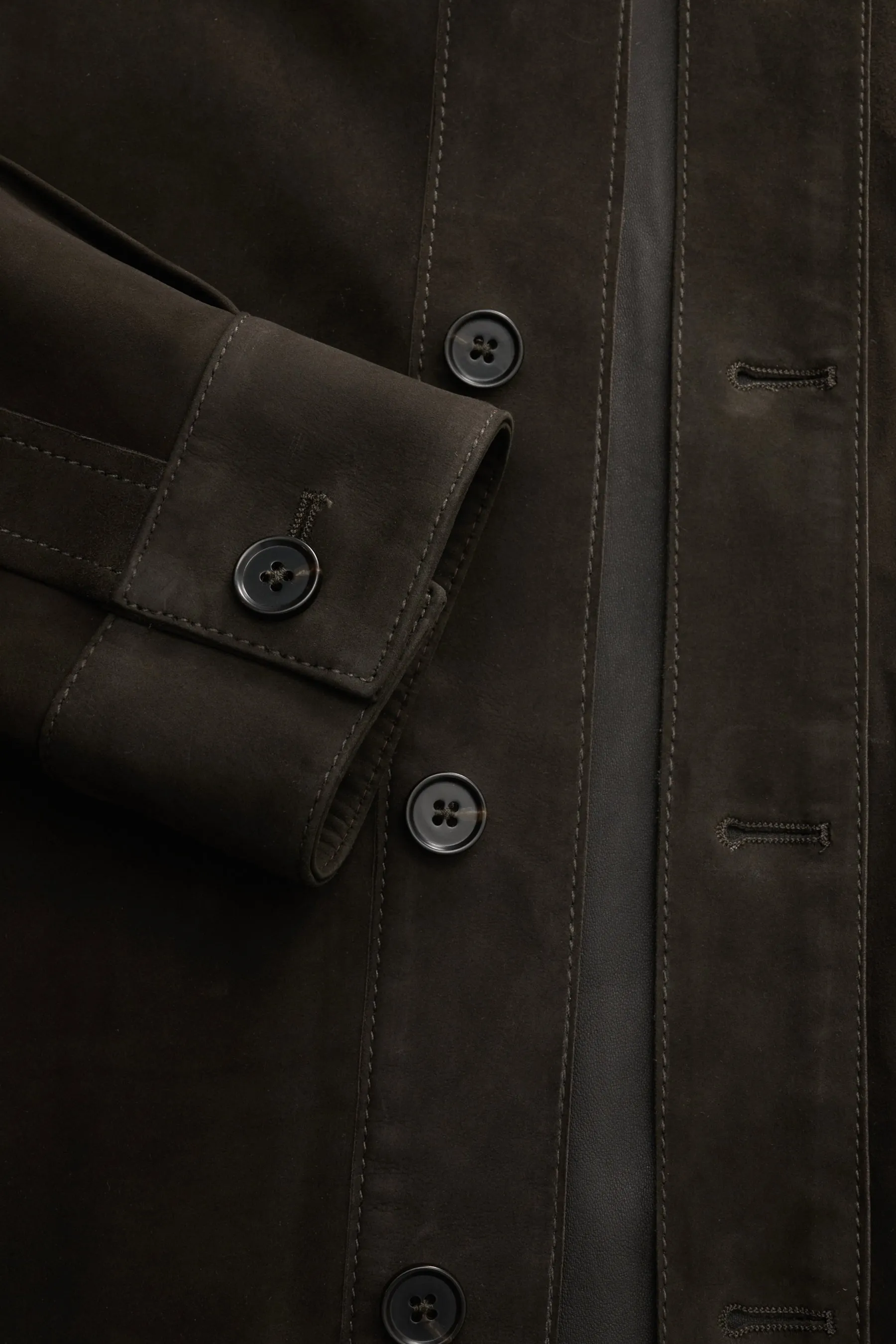 Arma - Herren - Velourslederjacke 'Dillen' anthrazit – Bild 4