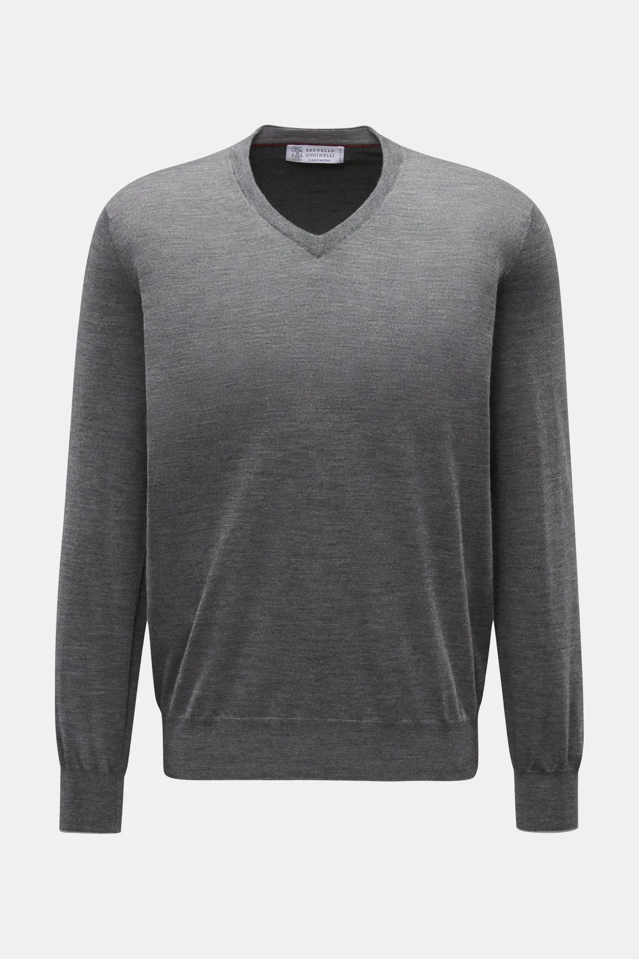 Brunello Cucinelli - Herren - V-Neck Pullover dunkelgrau Brunello Cucinelli - Herren - V-Neck Pullover dunkelgrau