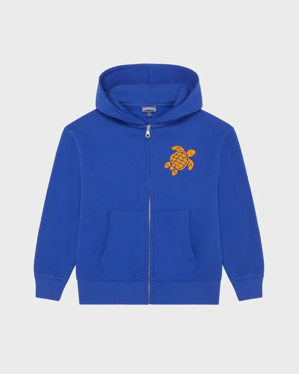 Vilebrequin - Turtle Baumwoll-cardigan Mit Durchgehendem Reißverschluss - Sweatshirt - Galantin - Blau - Größe 6 Vilebrequin - Turtle Baumwoll-cardigan Mit Durchgehendem Reißverschluss - Sweatshirt - Galantin - Blau - Größe 6