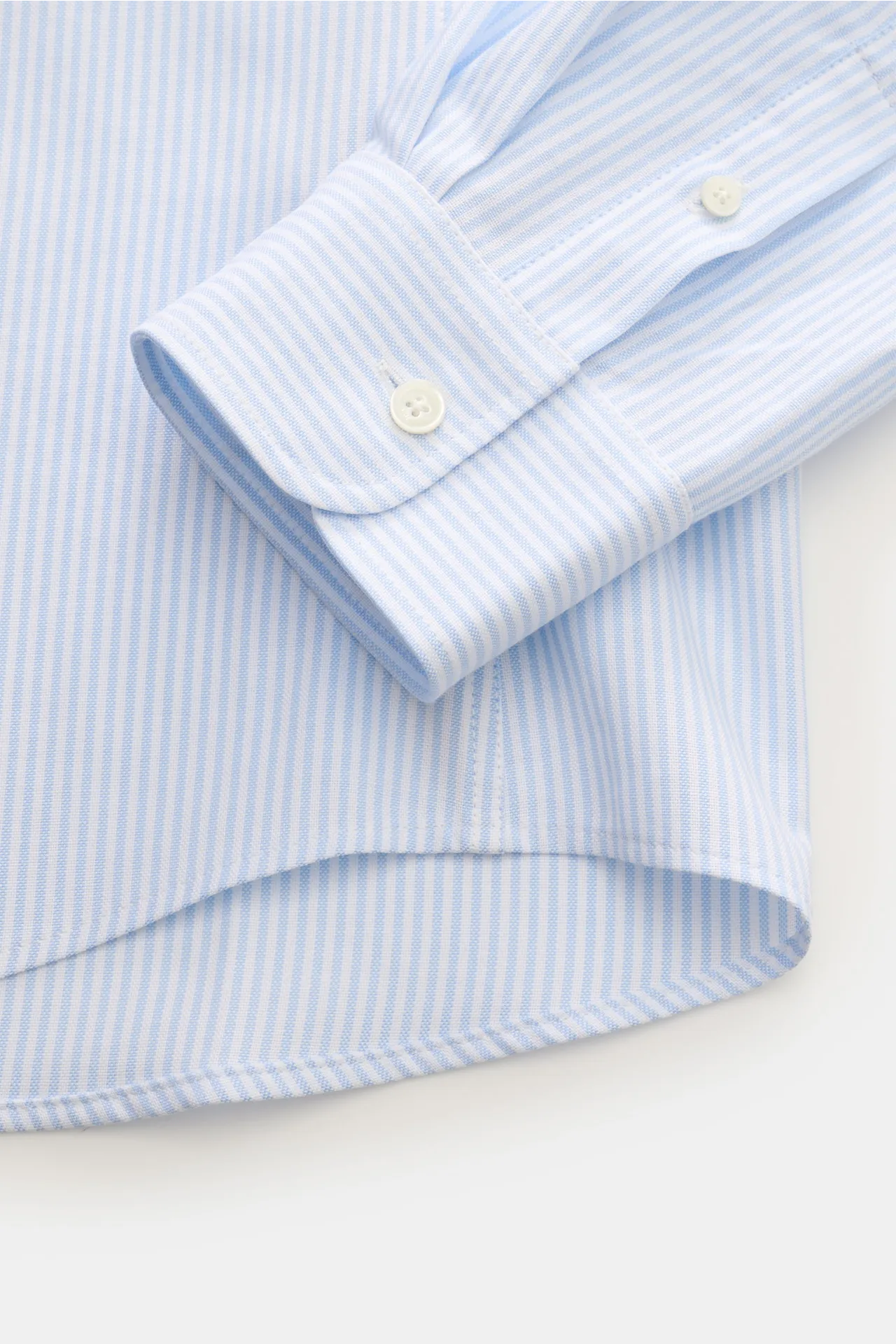 Ami Paris - Herren - Oxford-Hemd Button-Down-Kragen hellblau/weiß gestreift – Bild 3