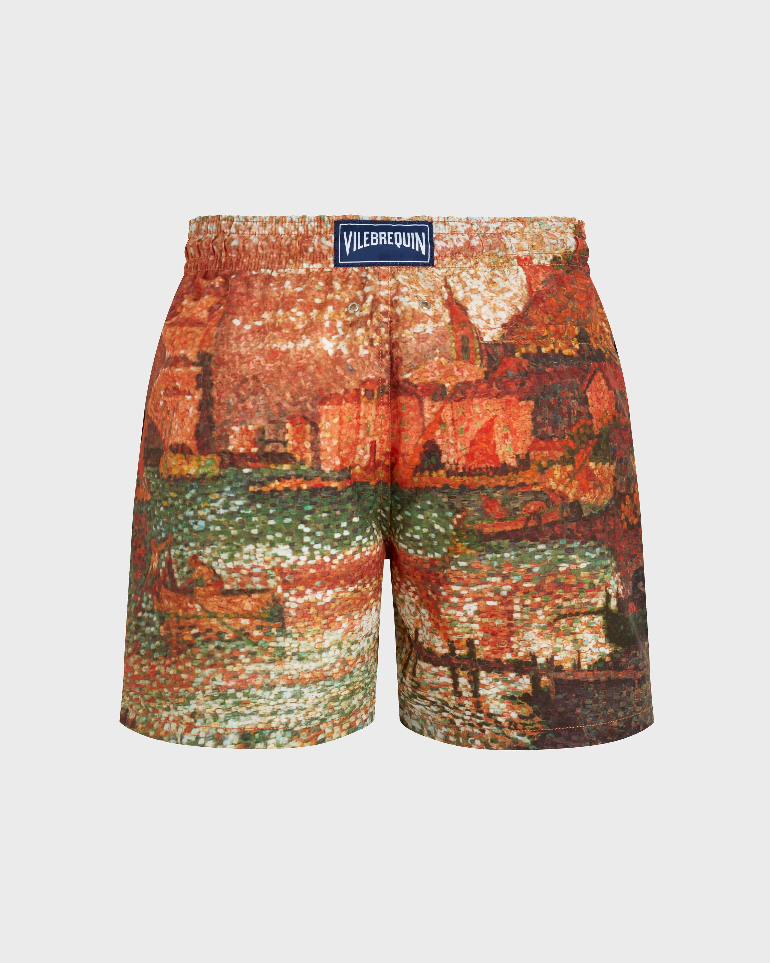 Vilebrequin - Sortie Du Port De St Tropez 360° Badeshorts Für Herren - Vilebrequin X Paul Signac - Bademode - Moopea - Rot - Größe M – Bild 2