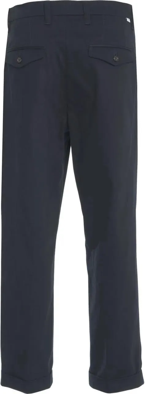 Paolo Pecora - Chino pants with pleats - Größe 48 - blau – Bild 2