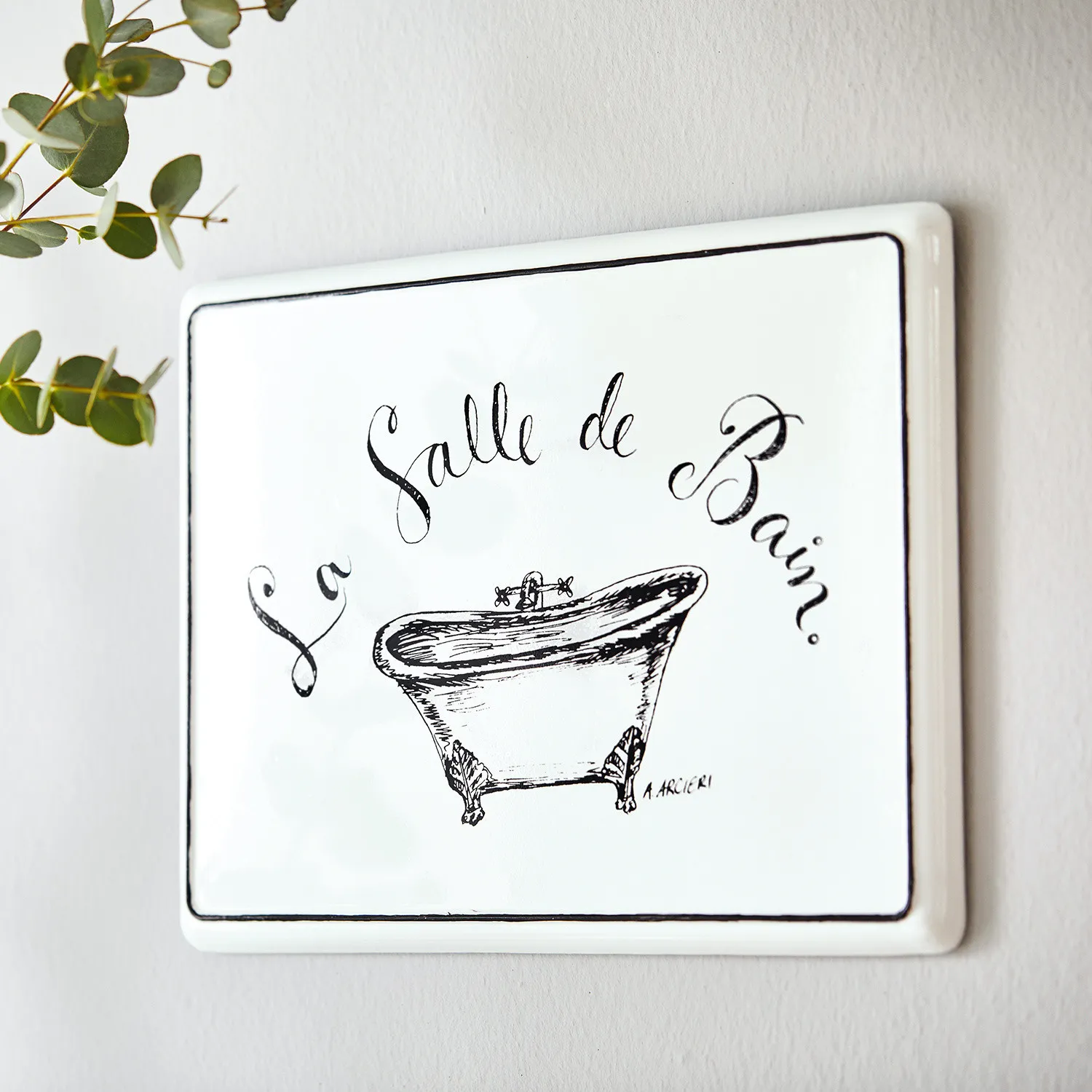 Deko-Schild La salle de bain Deko-Schild La salle de bain